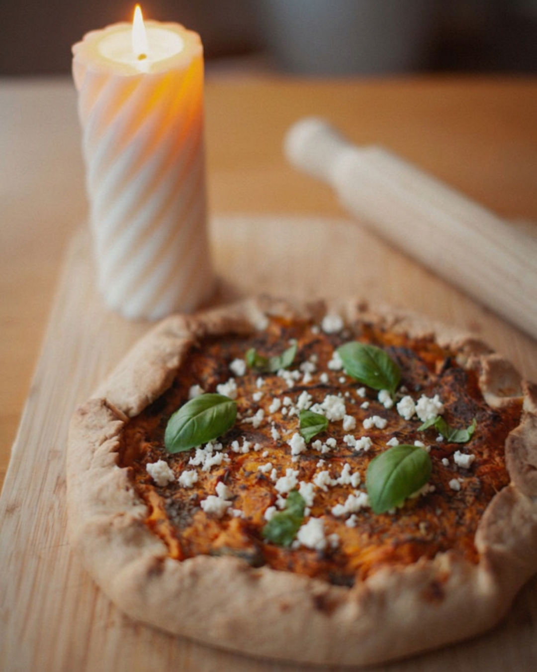 Butternut Pumpkin (Squash) and Goat Cheese Galette